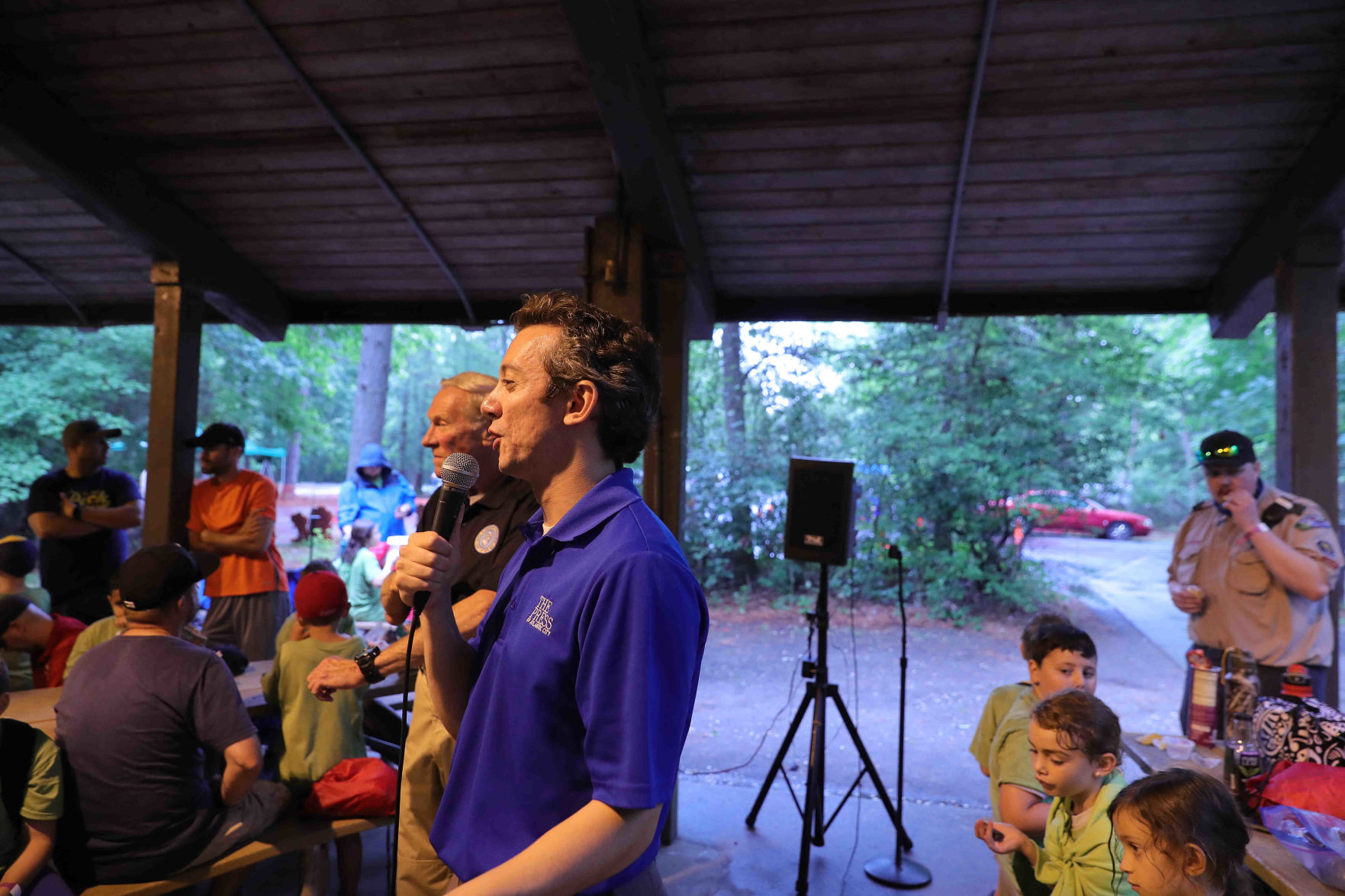 Joe Martucci conducted a safety and weather for Boy Scout troops
